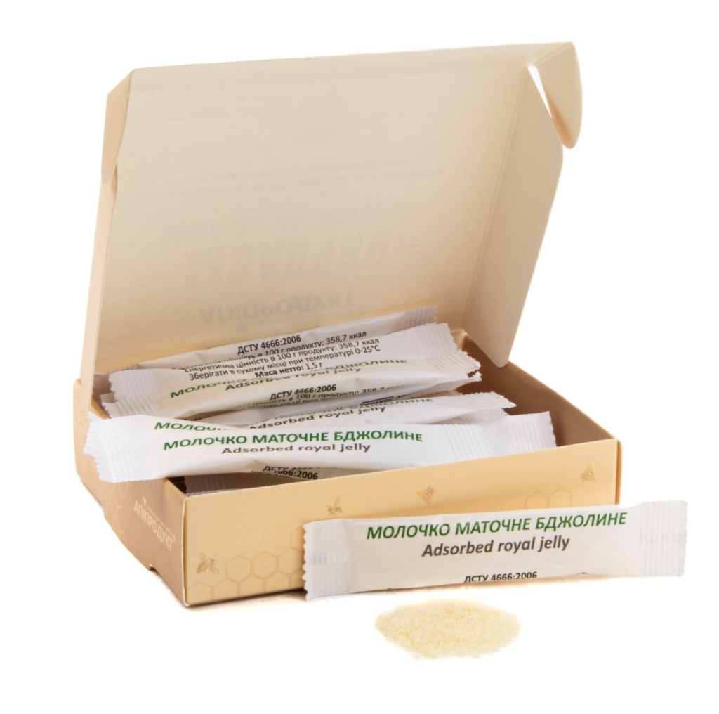 Бджолине маточне молочко адсорбоване