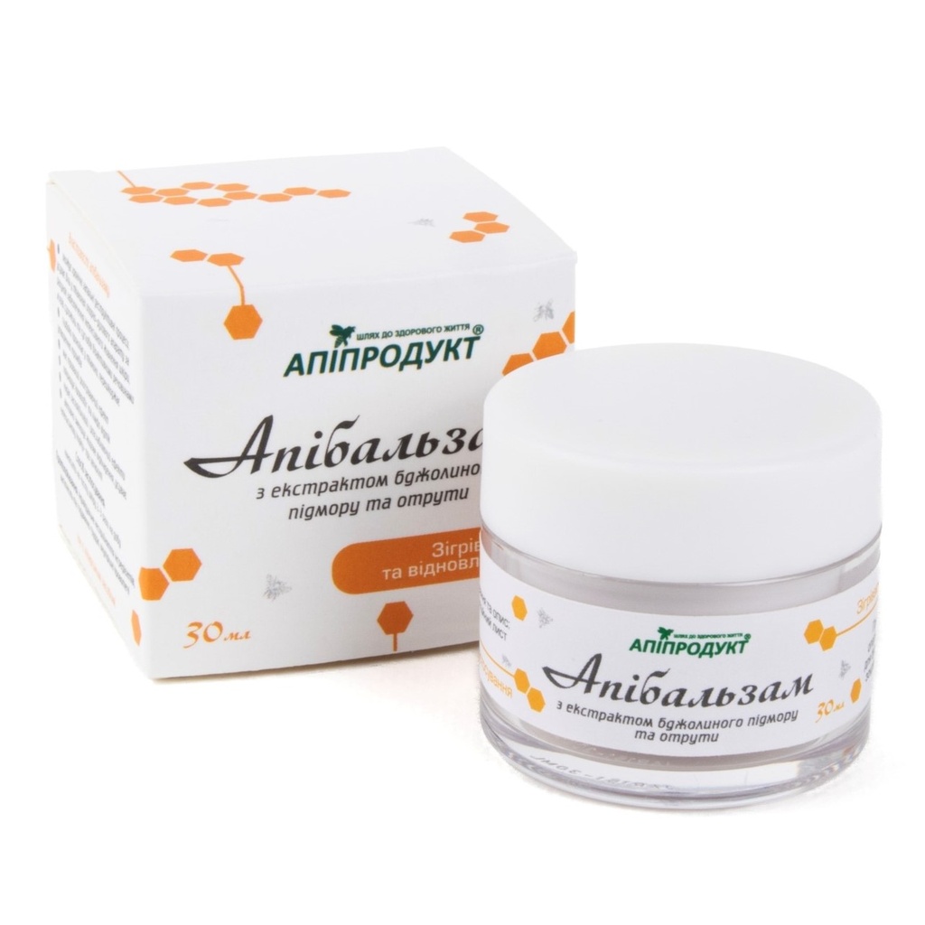 Апібальзам з екстрактом бджолиного підмору та отрути