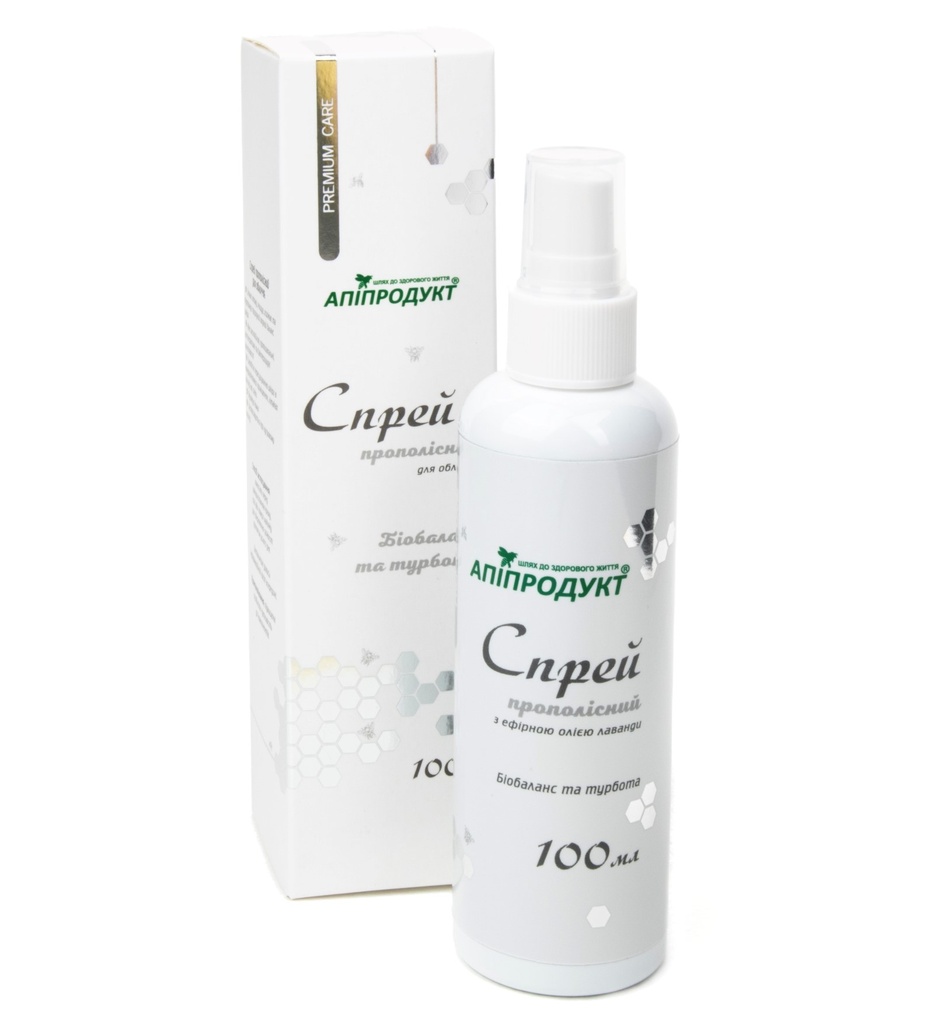Спрей прополісний з ефірною олією лаванди